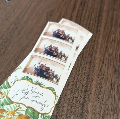 Personalized photo strips · memories to take home