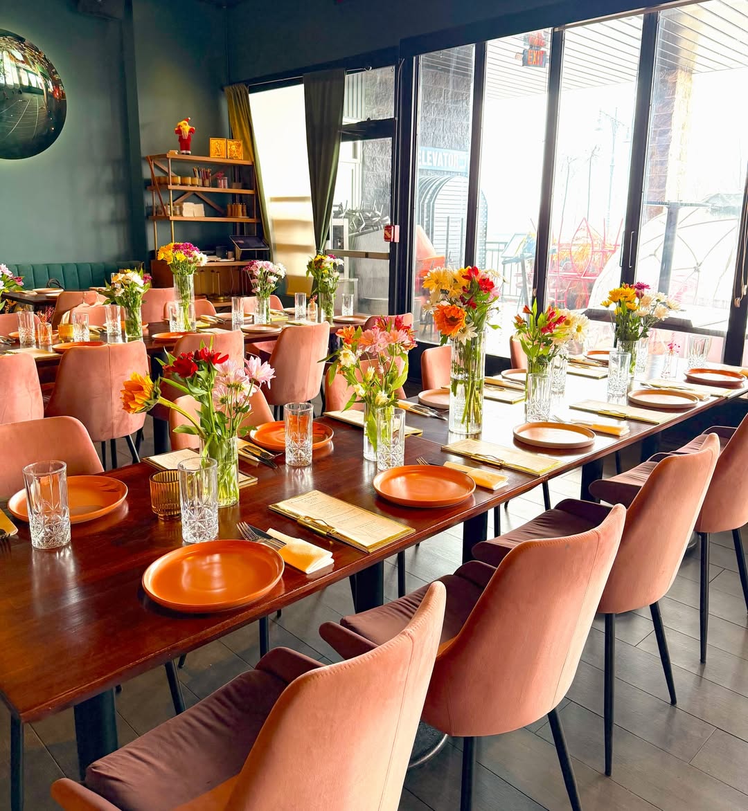 Colorful florals · celebration tables